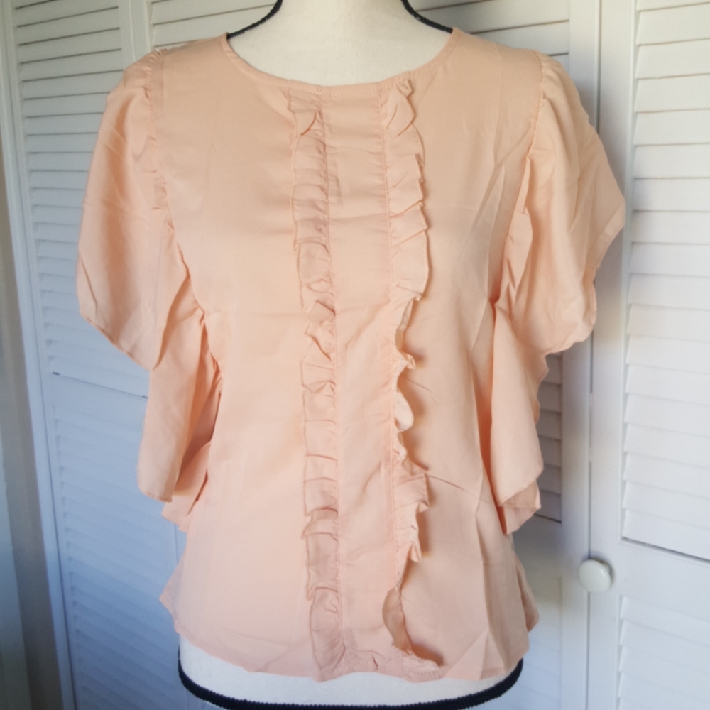 🍀Sale🍀2/$18 3/$24 4/$28 Flutter Blouse - Picture 5 of 10